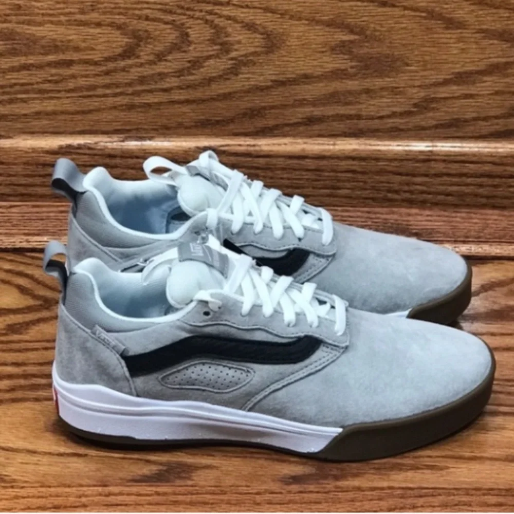 Vans UltraRange Pro Dr Drizzle White Grey Suede Skate Shoes VN0A3DOSLUY Mens 6.5 - Picture 3 of 7